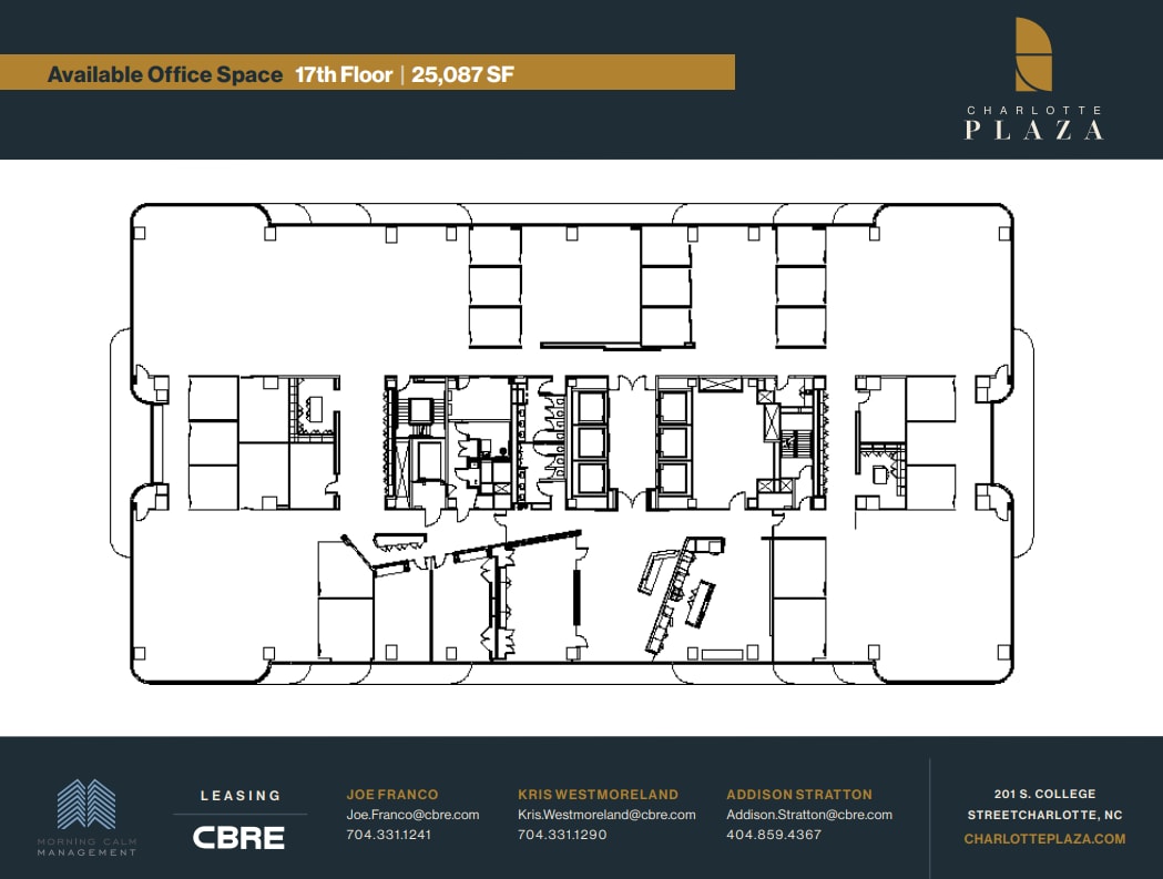 201 S College St, Charlotte, NC à louer Plan d’étage- Image 1 de 1