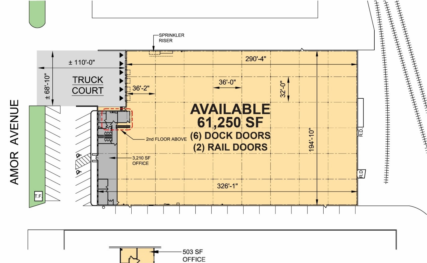 525 Dell Rd, Carlstadt, NJ à louer Plan de site- Image 1 de 1