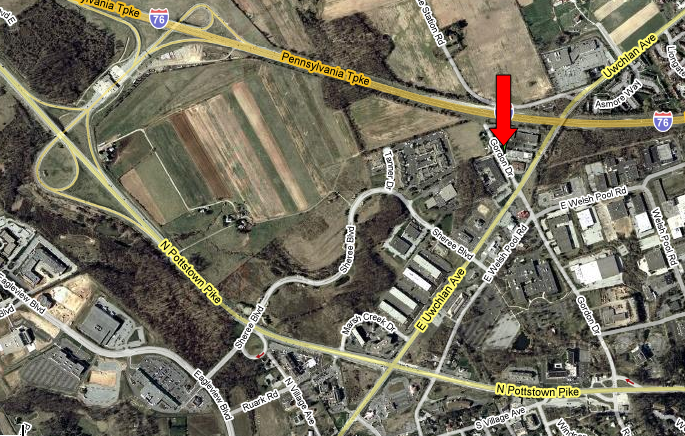 601-606 Gordon Dr, Exton, PA for lease - Aerial - Image 3 of 5