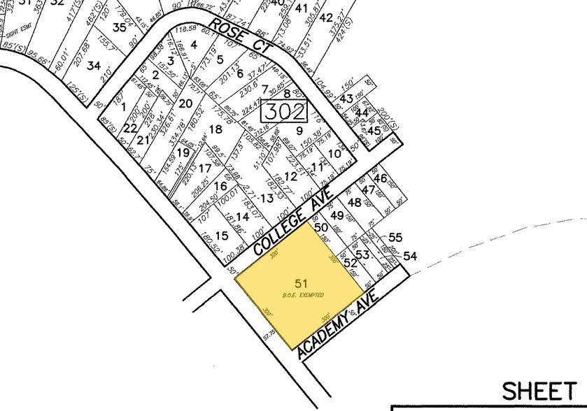 215 Broad St, Eatontown, NJ for lease - Plat Map - Image 3 of 9