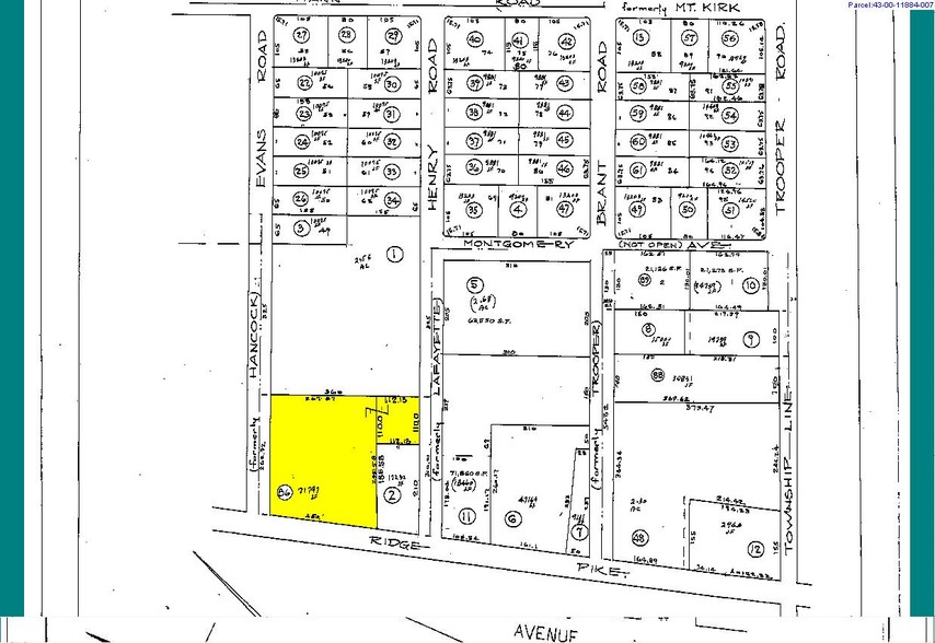 2637 Ridge Pike, Trooper, PA à louer - Plan cadastral - Image 2 de 2