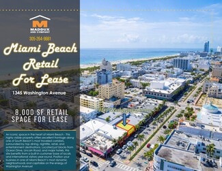 Plus de détails pour 1337-1345 Washington Ave, Miami Beach, FL - Commerce de détail à louer