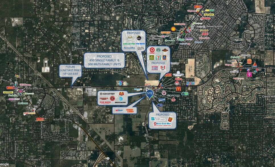 1652 N Lecanto Hwy, Lecanto, FL à vendre - Aérien - Image 3 de 6