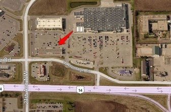 1100 Frontage Rd W, Owatonna, MN - AERIAL  map view