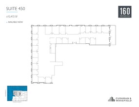 160 W Santa Clara St, San Jose, CA à louer Plan d  tage- Image 1 de 1