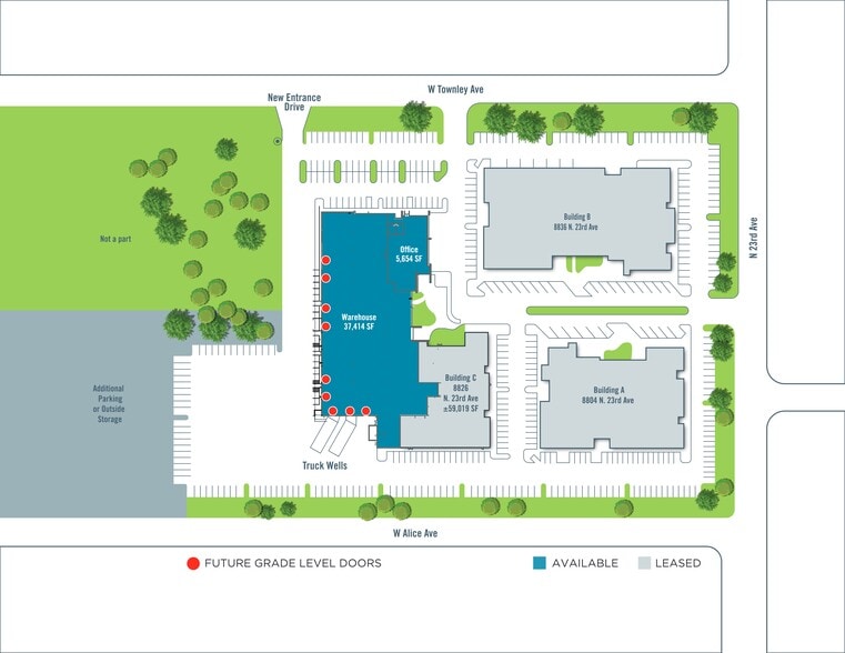 8836 N 23rd Ave, Phoenix, AZ for lease - Site Plan - Image 2 of 10