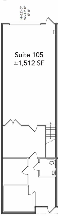 27640 Commerce Center Dr, Temecula, CA 92590 - Unit 105 -  - Floor Plan - Image 1 of 1