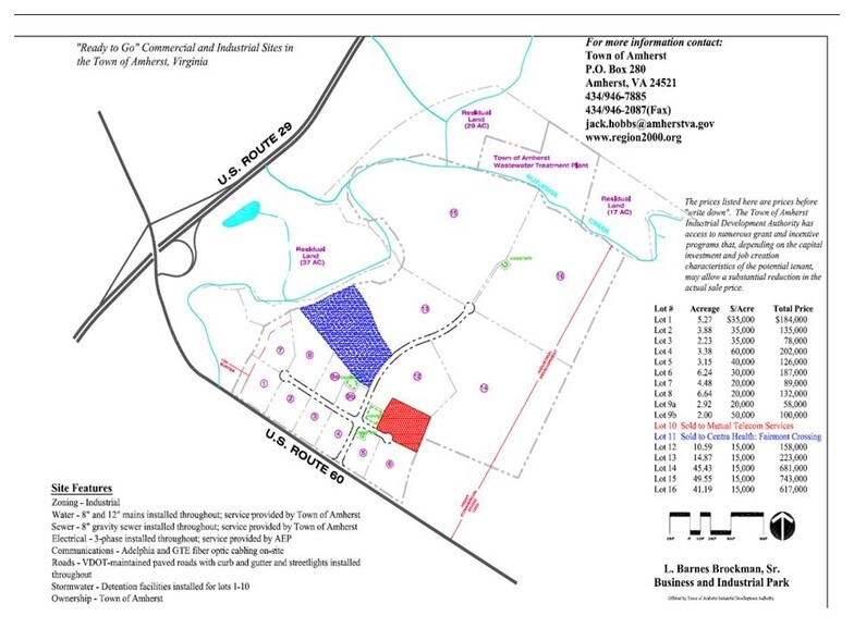 Brockman Park Drive, West & East Commerce St, Amherst, VA à vendre - Autre - Image 2 de 2