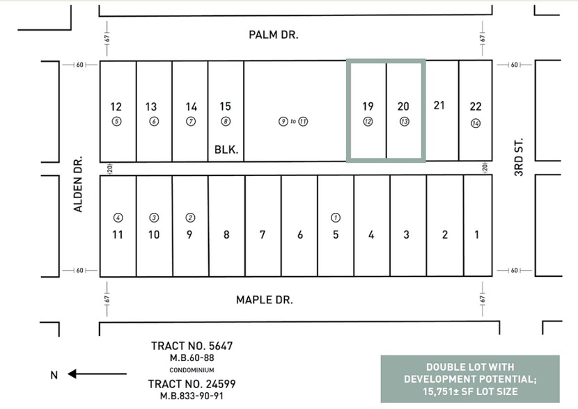335-337 N Palm Dr, Beverly Hills, CA à vendre - Plan cadastral - Image 3 de 4