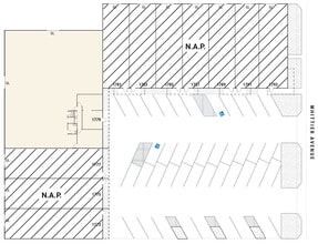 1773-1793 Whittier Ave, Costa Mesa, CA à louer Plan de site- Image 2 de 2