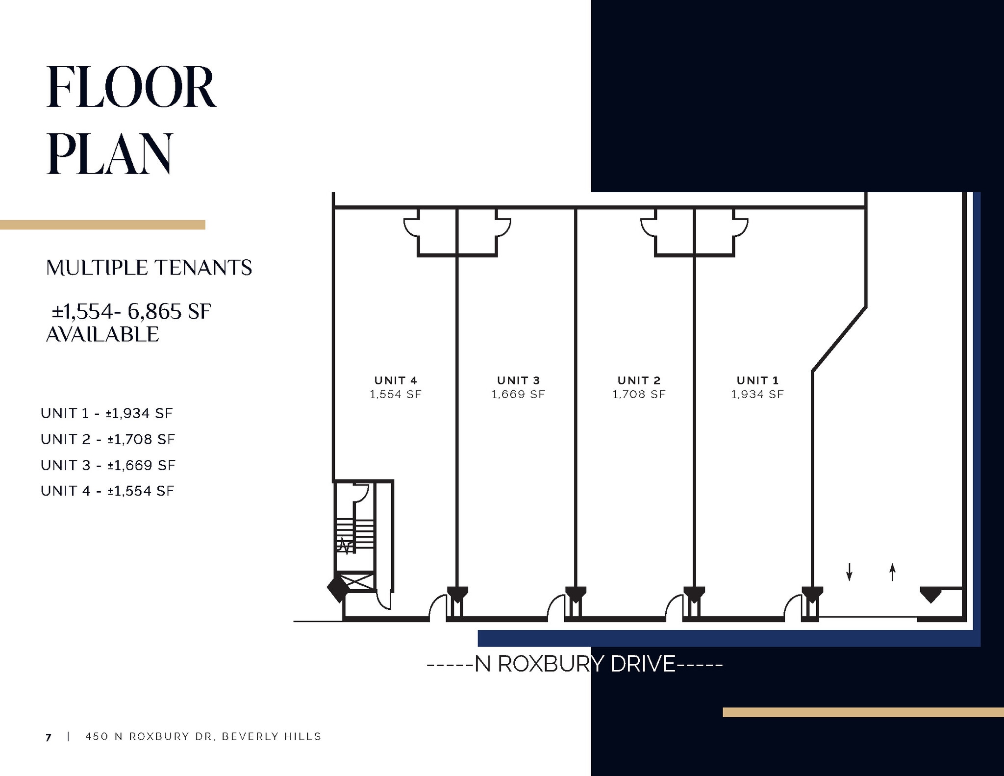 450 N Roxbury Dr, Beverly Hills, CA à louer Plan d’étage- Image 1 de 5