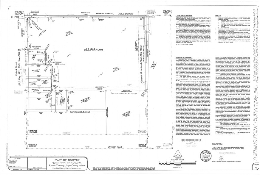 117 8th Ave NE, Demotte, IN à vendre - Plan de site - Image 3 de 3