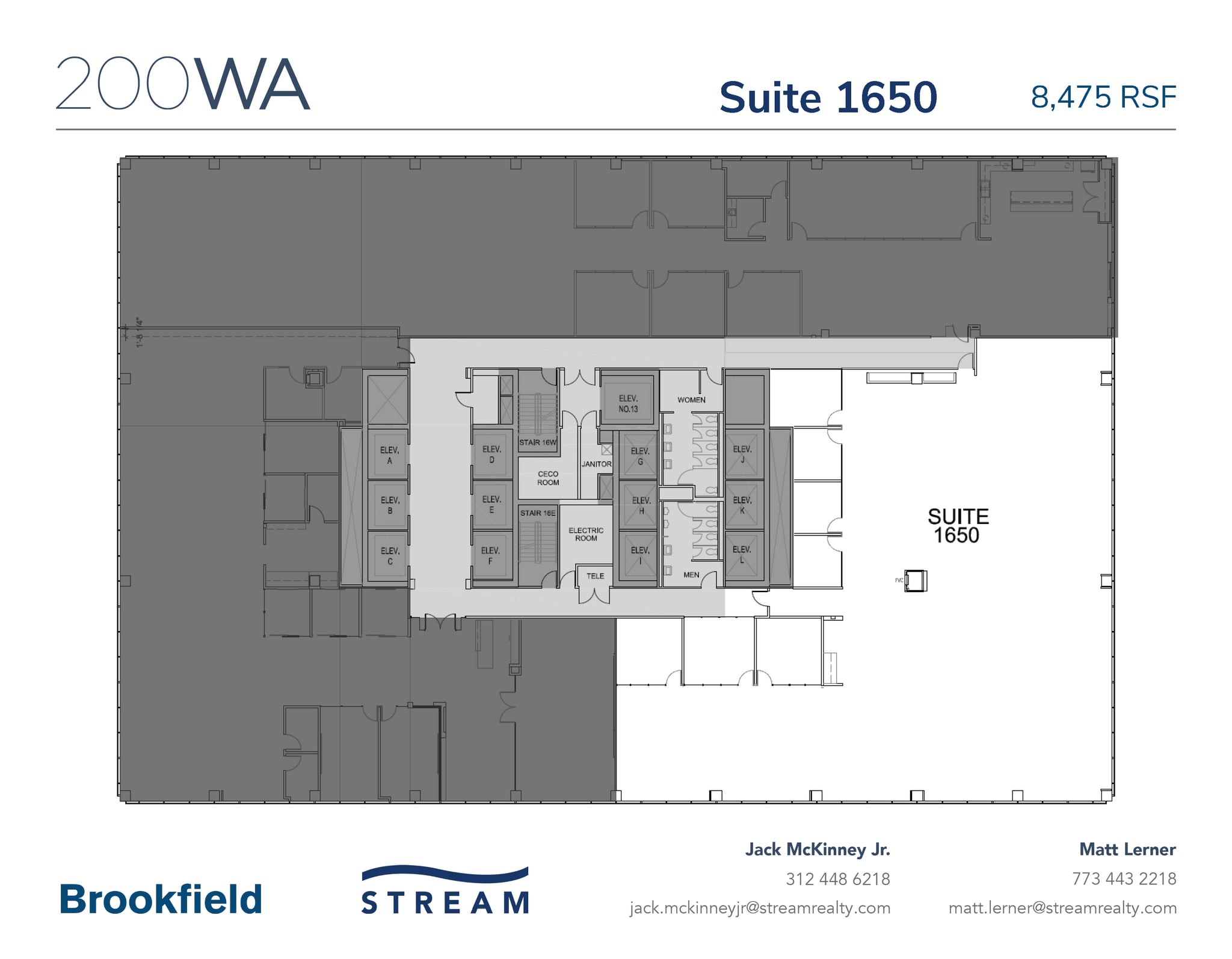 200 W Adams St, Chicago, IL for lease Floor Plan- Image 1 of 6