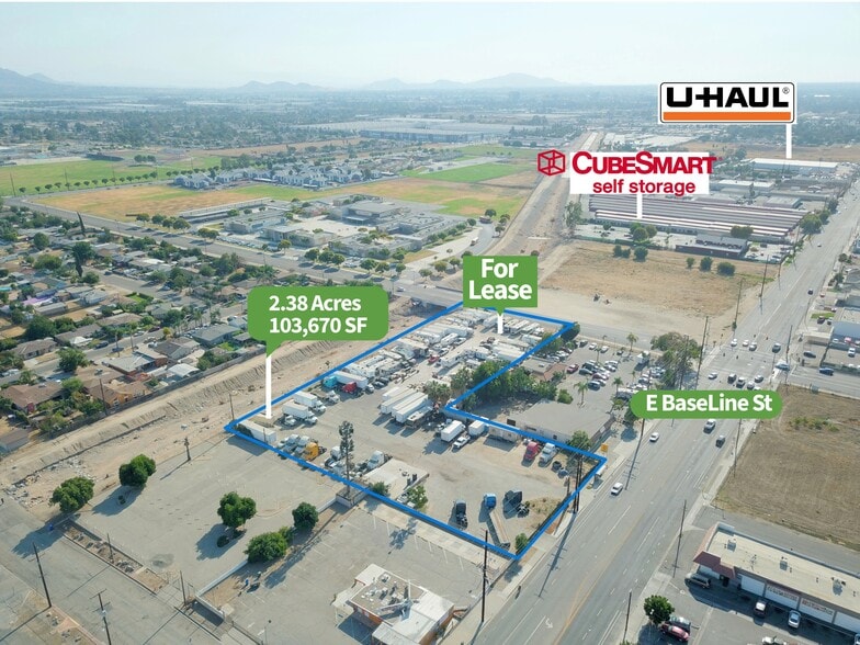 1605 E Base Line St, San Bernardino, CA for lease - Aerial - Image 2 of 4