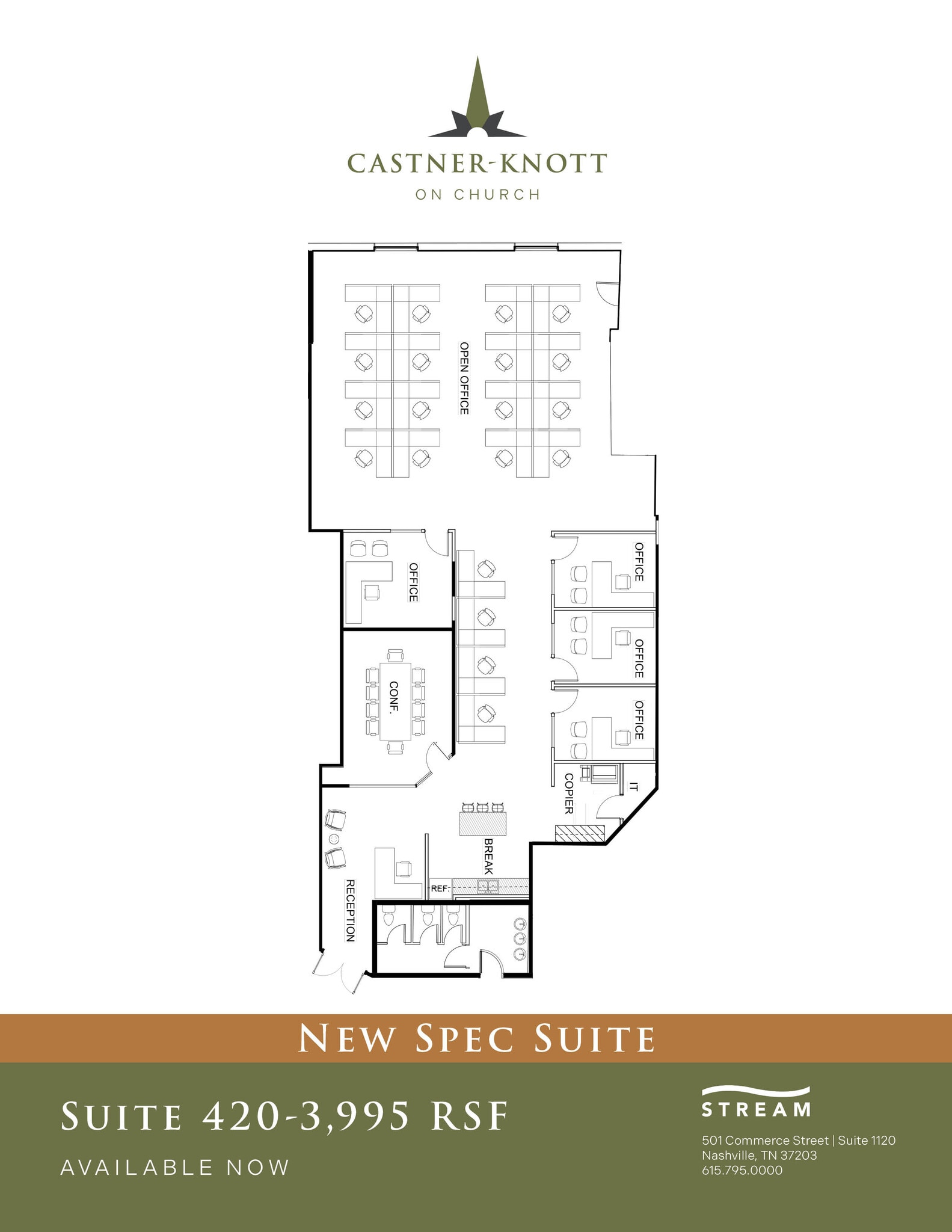 618 Church St, Nashville, TN for lease Floor Plan- Image 1 of 10
