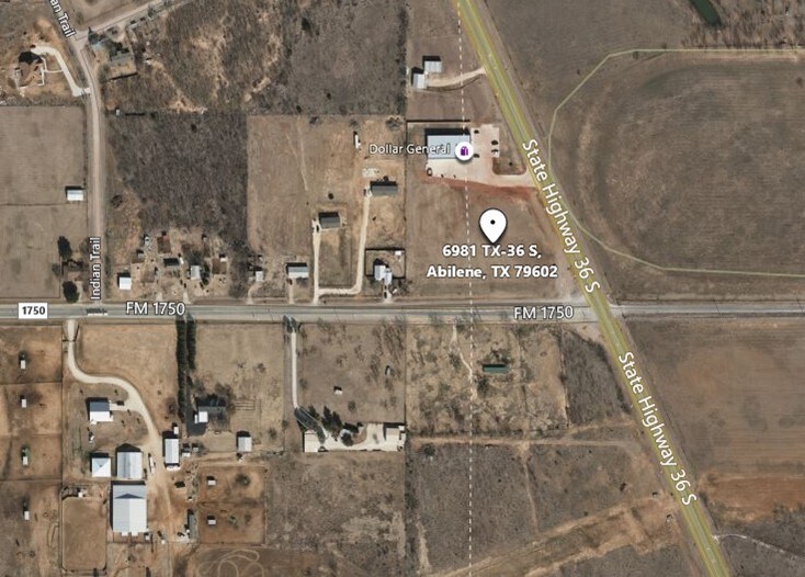 6981 Highway 36 South, Abilene, TX à vendre Aérien- Image 1 de 2