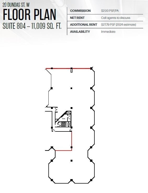 595 Bay St, Toronto, ON for lease Floor Plan- Image 1 of 1