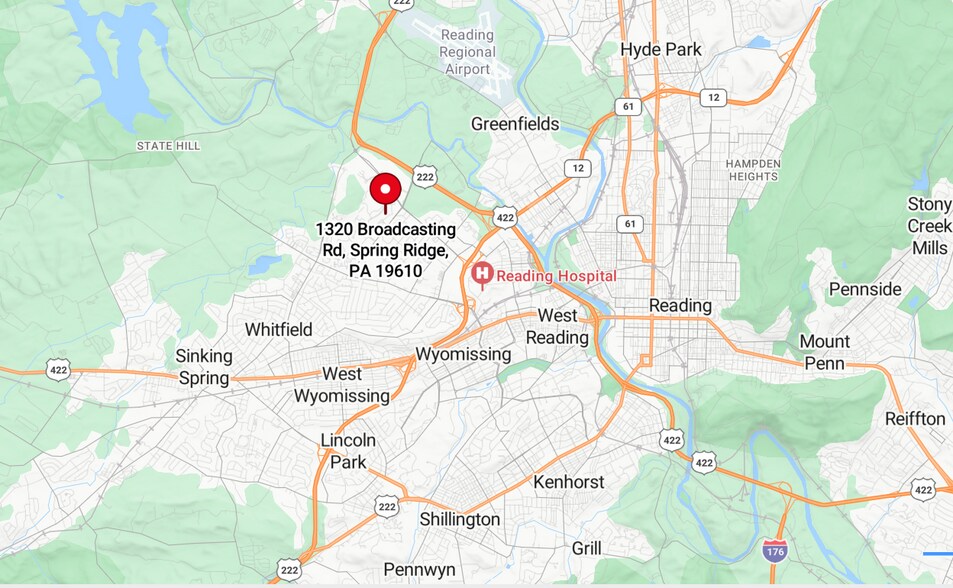 1320 Broadcasting Rd, Wyomissing, PA à louer - Photo du bâtiment - Image 2 de 9