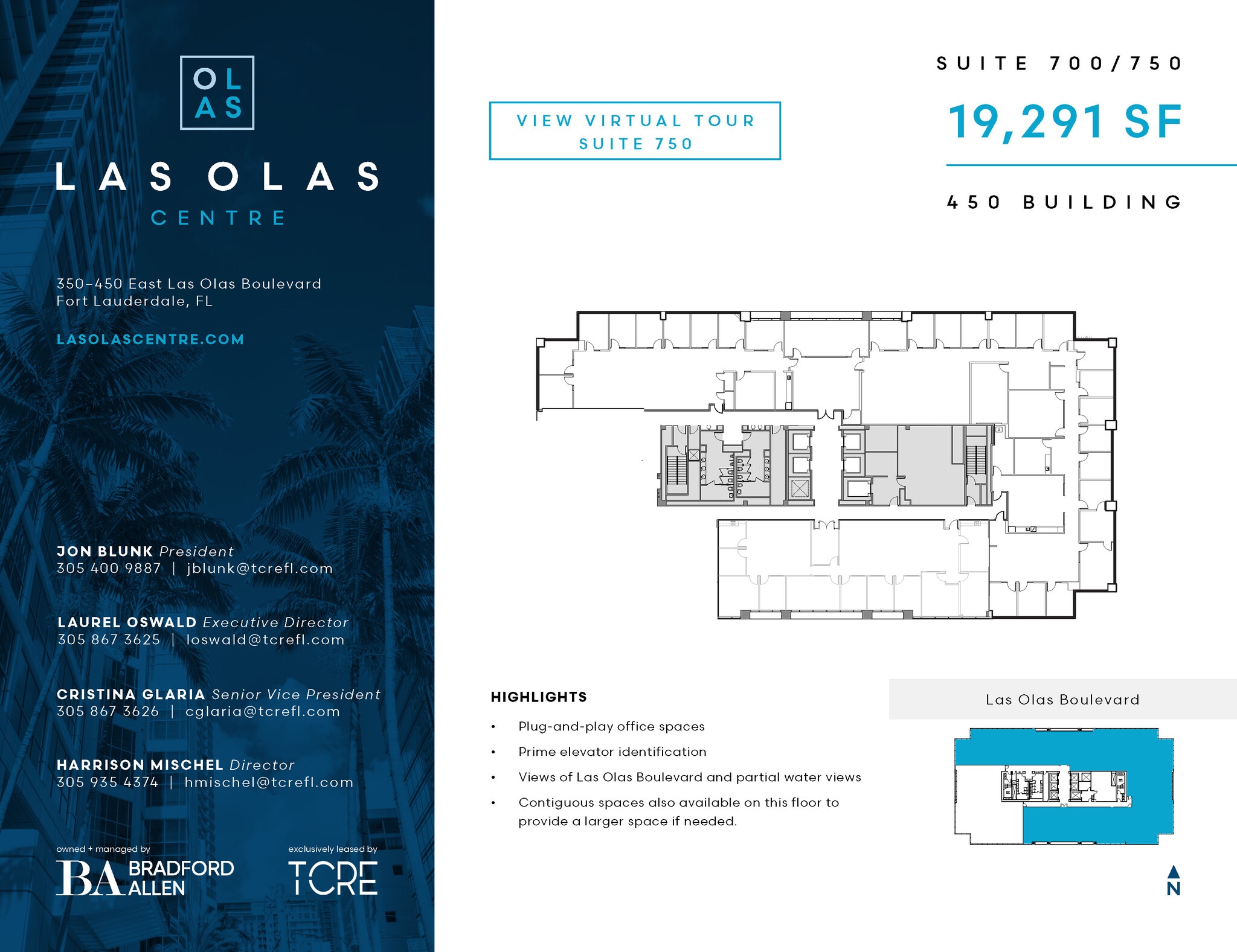 450 E Las Olas Blvd, Fort Lauderdale, FL à louer Plan d’étage- Image 1 de 1
