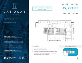 450 E Las Olas Blvd, Fort Lauderdale, FL à louer Plan d’étage- Image 1 de 1