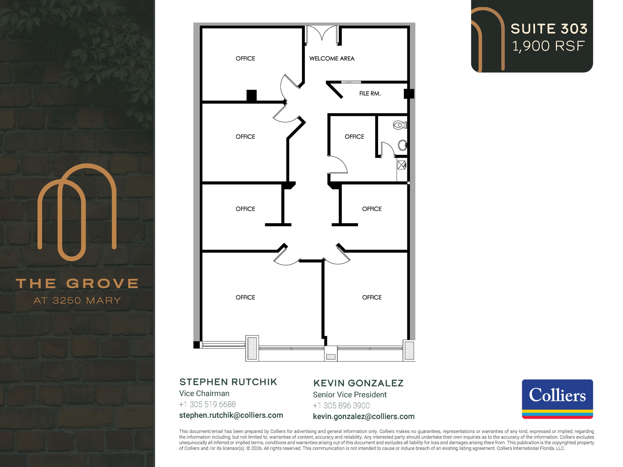 3250 Mary St, Coconut Grove, FL for lease Floor Plan- Image 1 of 1