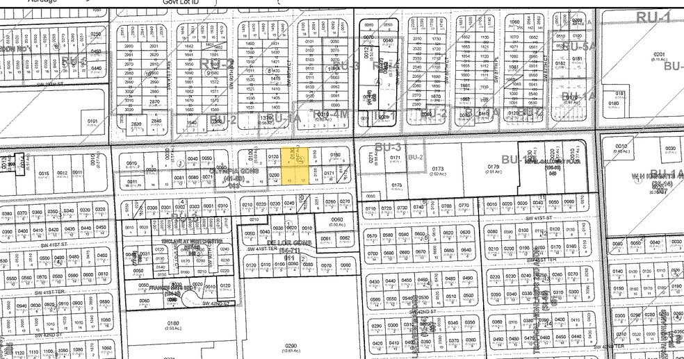 8934 SW 40th St, Miami, FL à vendre - Plan cadastral - Image 1 de 1