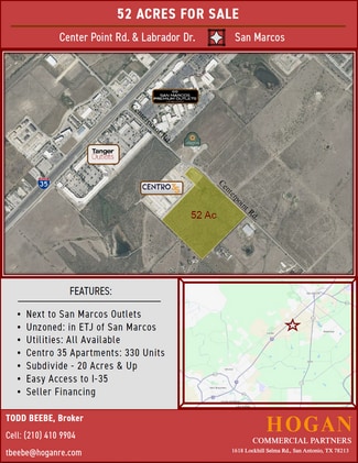 More details for Center Point Rd, San Marcos, TX - Land for Sale