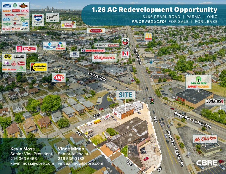 5444-5466 Pearl Rd, Parma, OH à louer - Photo du bâtiment - Image 1 de 5