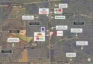 FM 1464 & Clodine Rd, Richmond, TX - Aérien Vue de la carte
