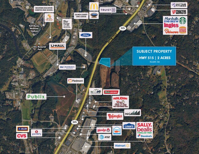 Plus de détails pour 515 hwy, Ellijay, GA - Terrain à louer