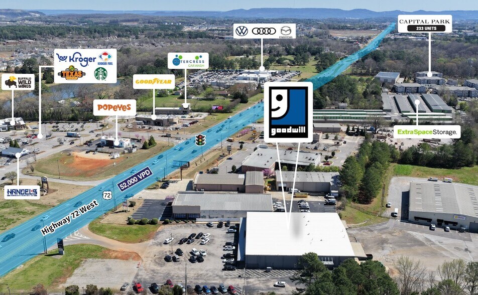 7105 Highway 72 W, Huntsville, AL à vendre - Photo du bâtiment - Image 2 de 5