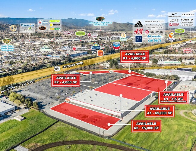 Plus de détails pour 7950 Arroyo Cir, Gilroy, CA - Commerce de détail à louer