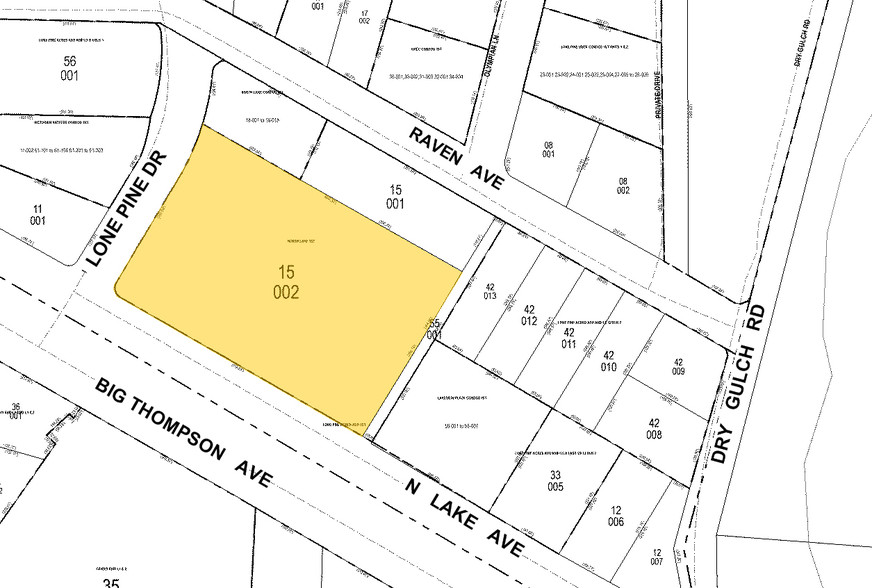 1701 N Lake Ave, Estes Park, CO à vendre - Plan cadastral - Image 1 de 1