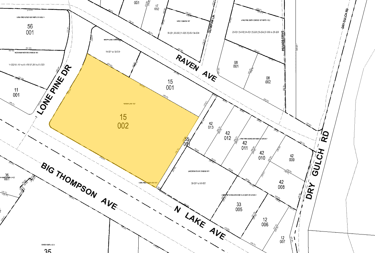 1701 N Lake Ave, Estes Park, CO à vendre Plan cadastral- Image 1 de 1