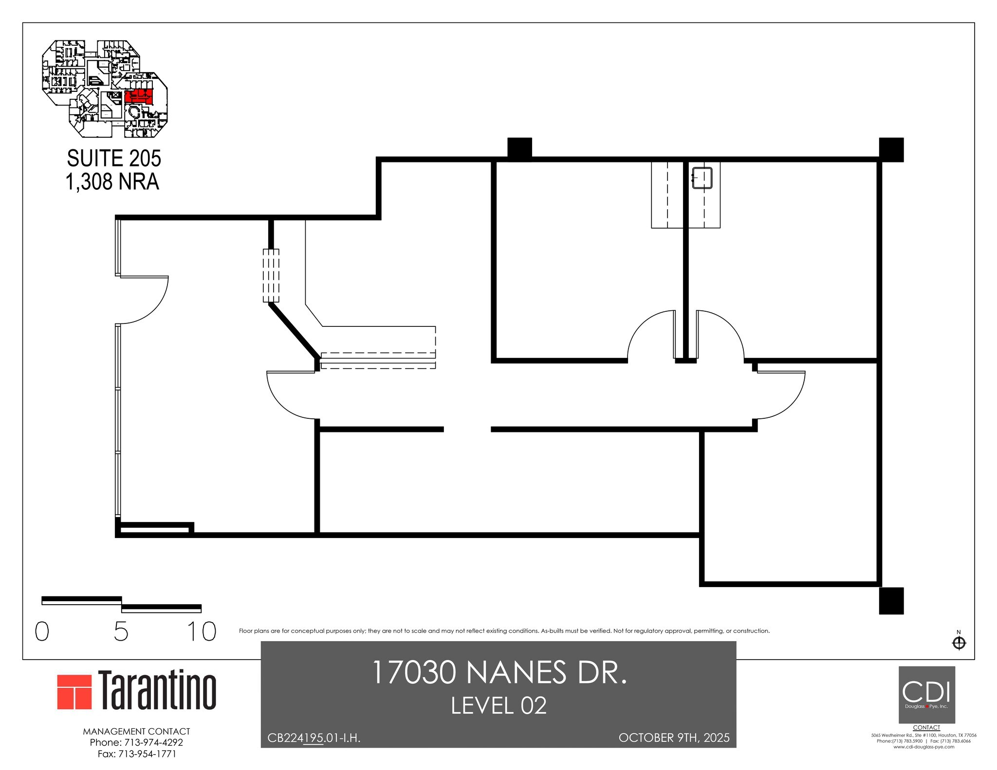 17030 Nanes Dr, Houston, TX à louer Plan de site- Image 1 de 1