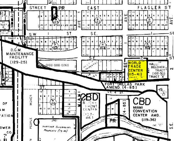 100 SE 2nd St, Miami, FL for lease - Plat Map - Image 2 of 29