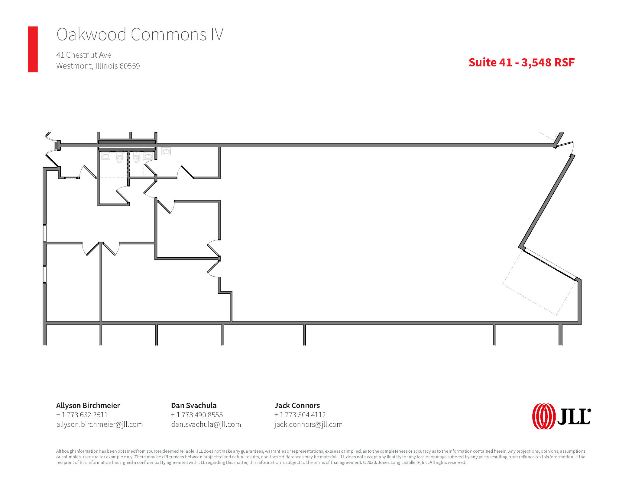 33-47 Chestnut Ave, Westmont, IL à louer Plan d’étage- Image 1 de 1