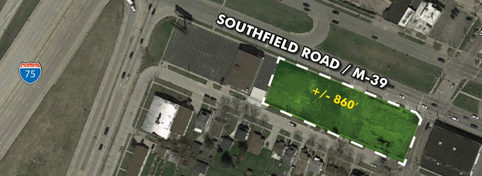 1519-1545 Southfield Rd, Lincoln Park, MI à vendre - Photo du bâtiment - Image 2 de 10