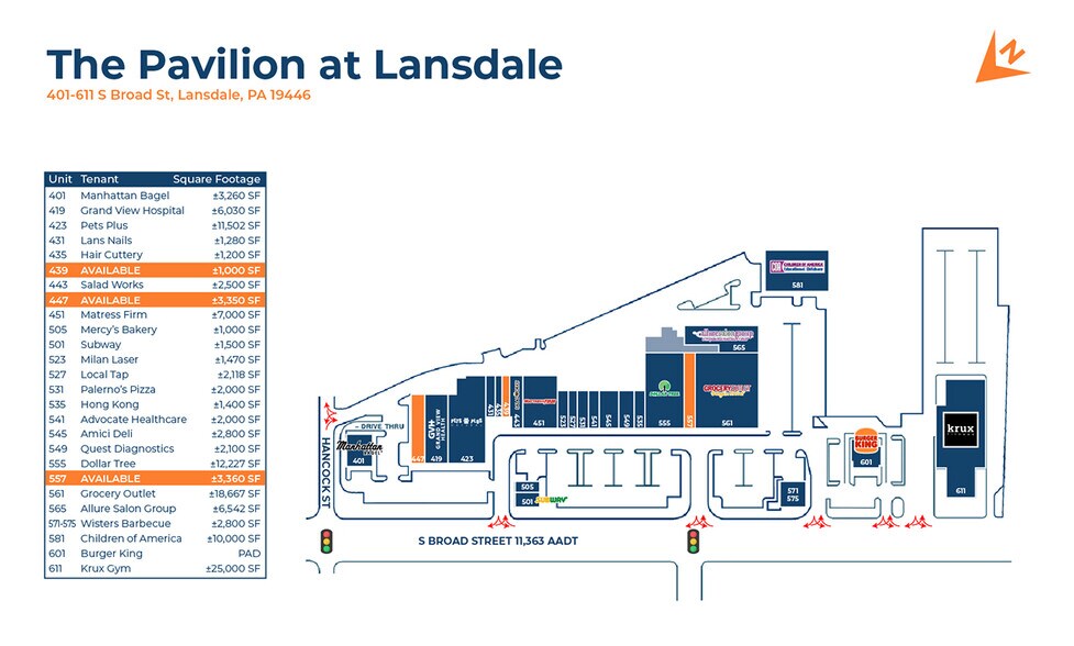 401-611 S Broad St, Lansdale, PA à louer - Photo du bâtiment - Image 2 de 4