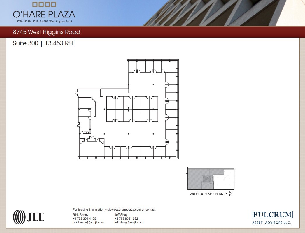 8725 W Higgins Rd, Chicago, IL à louer Plan d  tage- Image 1 de 1