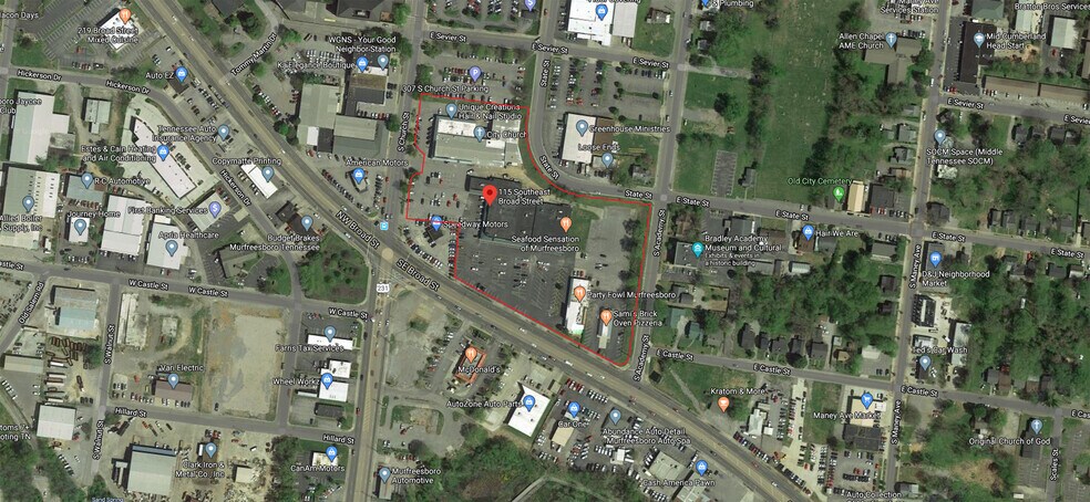 115-123 SE Broad St, Murfreesboro, TN à louer - Photo du bâtiment - Image 3 de 6