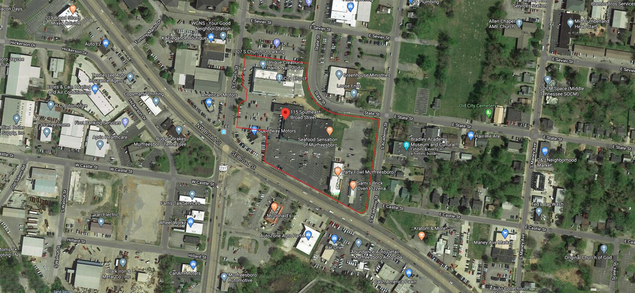 115-123 SE Broad St, Murfreesboro, TN à louer Photo du bâtiment- Image 1 de 7