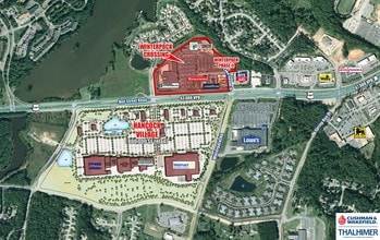 6521-6661 Lake Harbour Dr, Midlothian, VA - AERIAL  map view