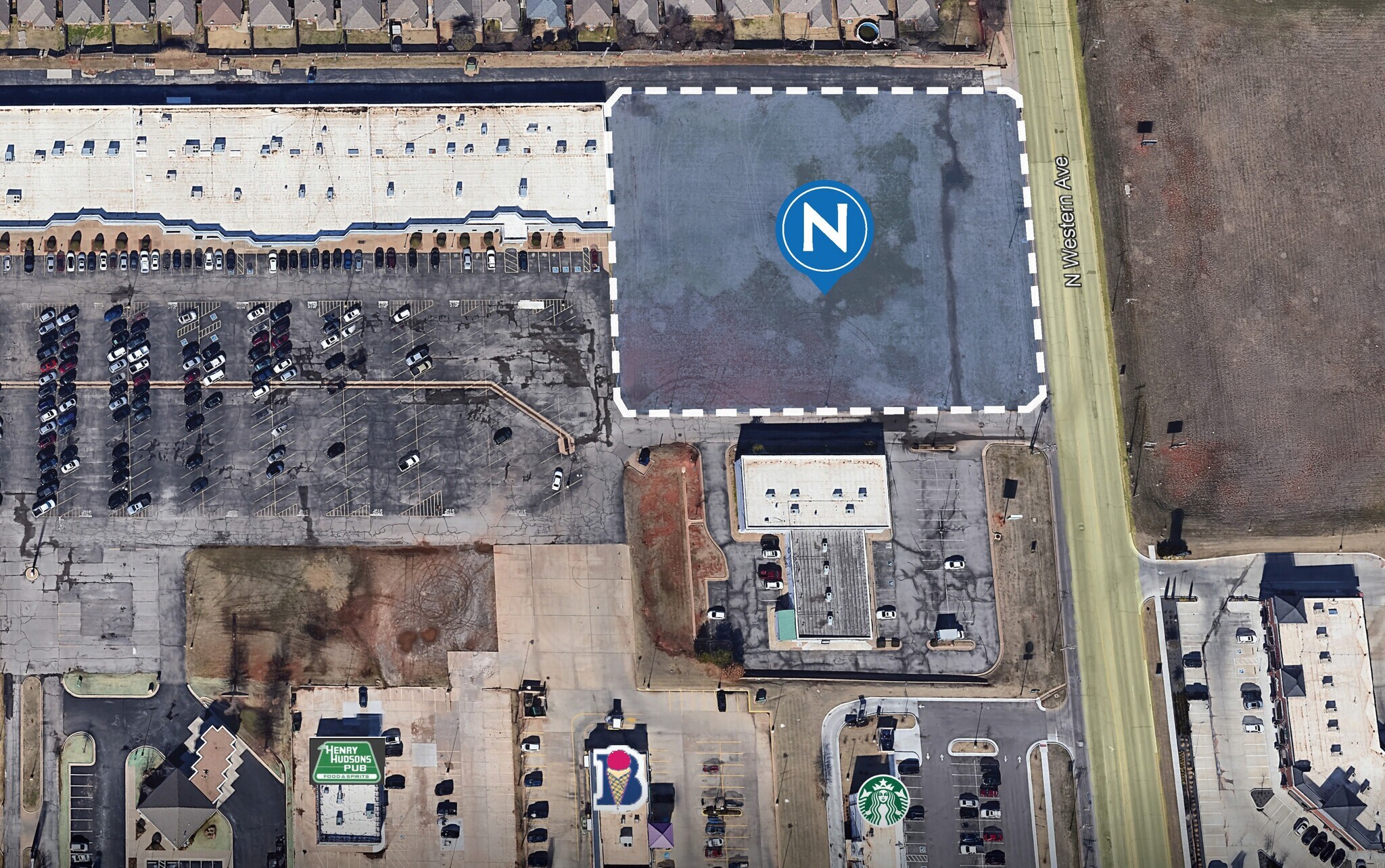 13803 N Western Ave, Oklahoma City, OK for sale Aerial- Image 1 of 2