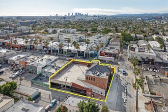 464 N Fairfax Ave, Los Angeles, CA - AERIAL map view