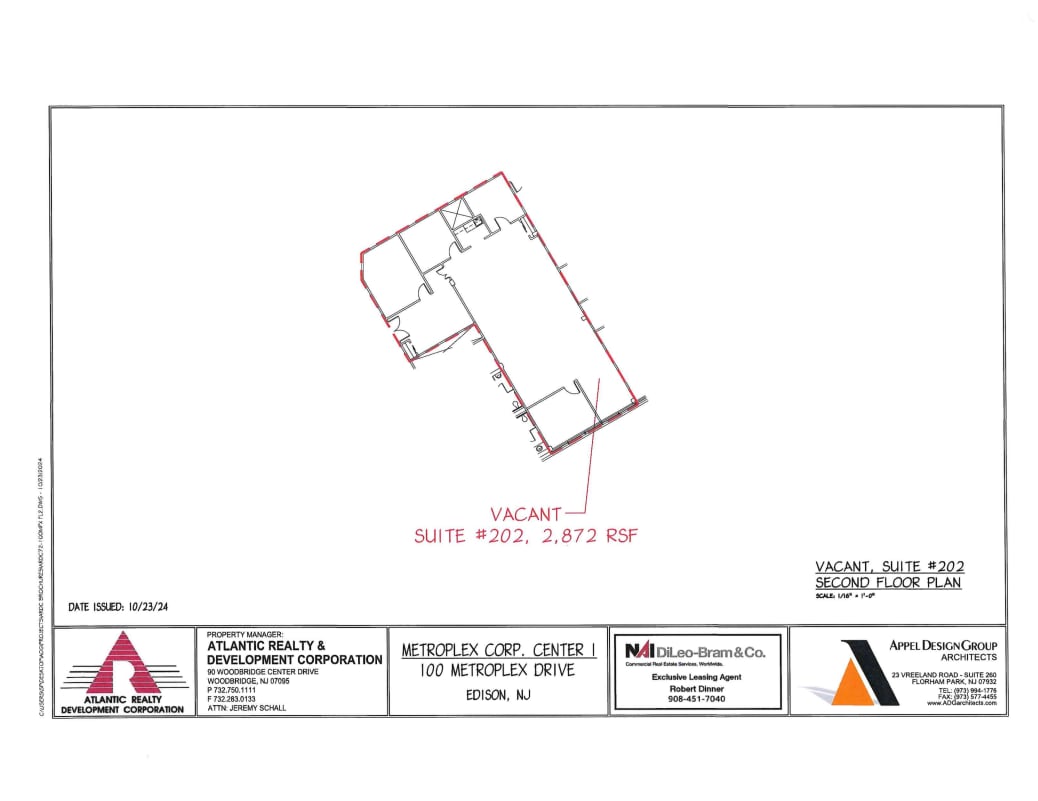 100 Metroplex Dr, Edison, NJ for lease Floor Plan- Image 1 of 2