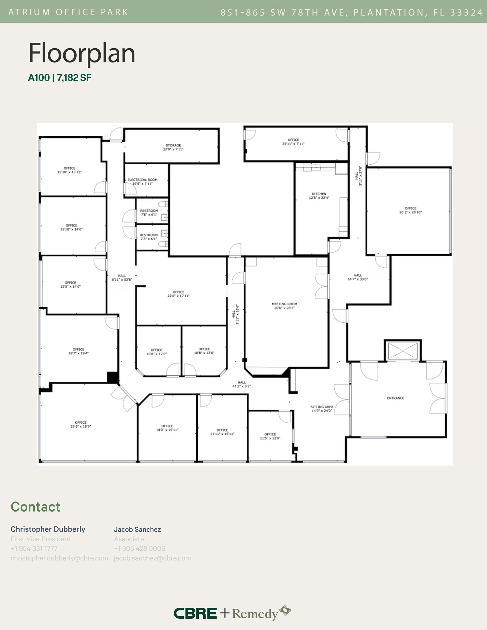 865 SW 78th Ave, Plantation, FL à louer Plan de site- Image 1 de 1