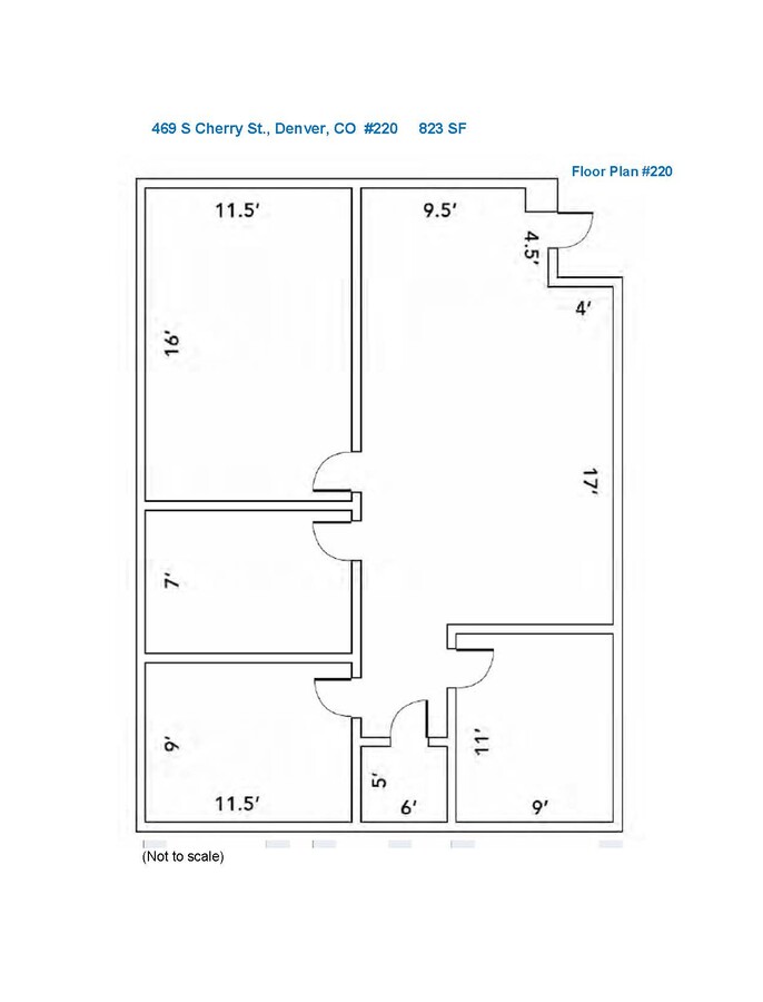 469 S Cherry St, Denver, CO 80246 - Unité 220 -  - Plan d  tage - Image 1 of 5