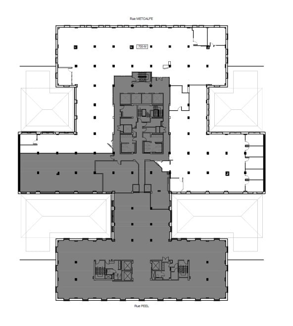 1555 Rue Peel, Montréal, QC for lease Floor Plan- Image 1 of 2