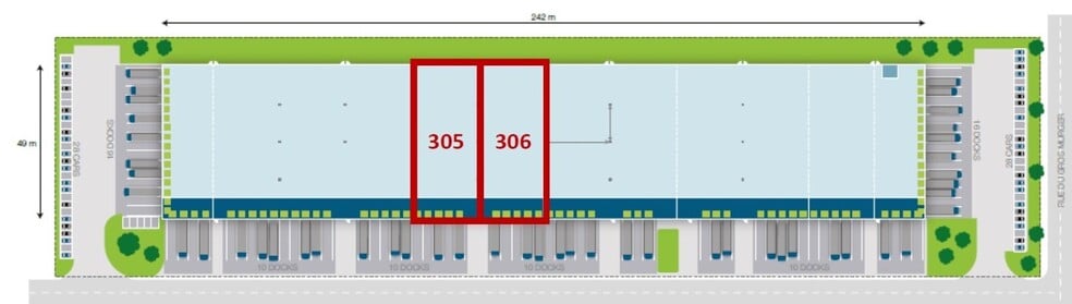 Bureau dans SAINT-OUEN-L'AUMONE à louer - Plan de site - Image 3 de 3